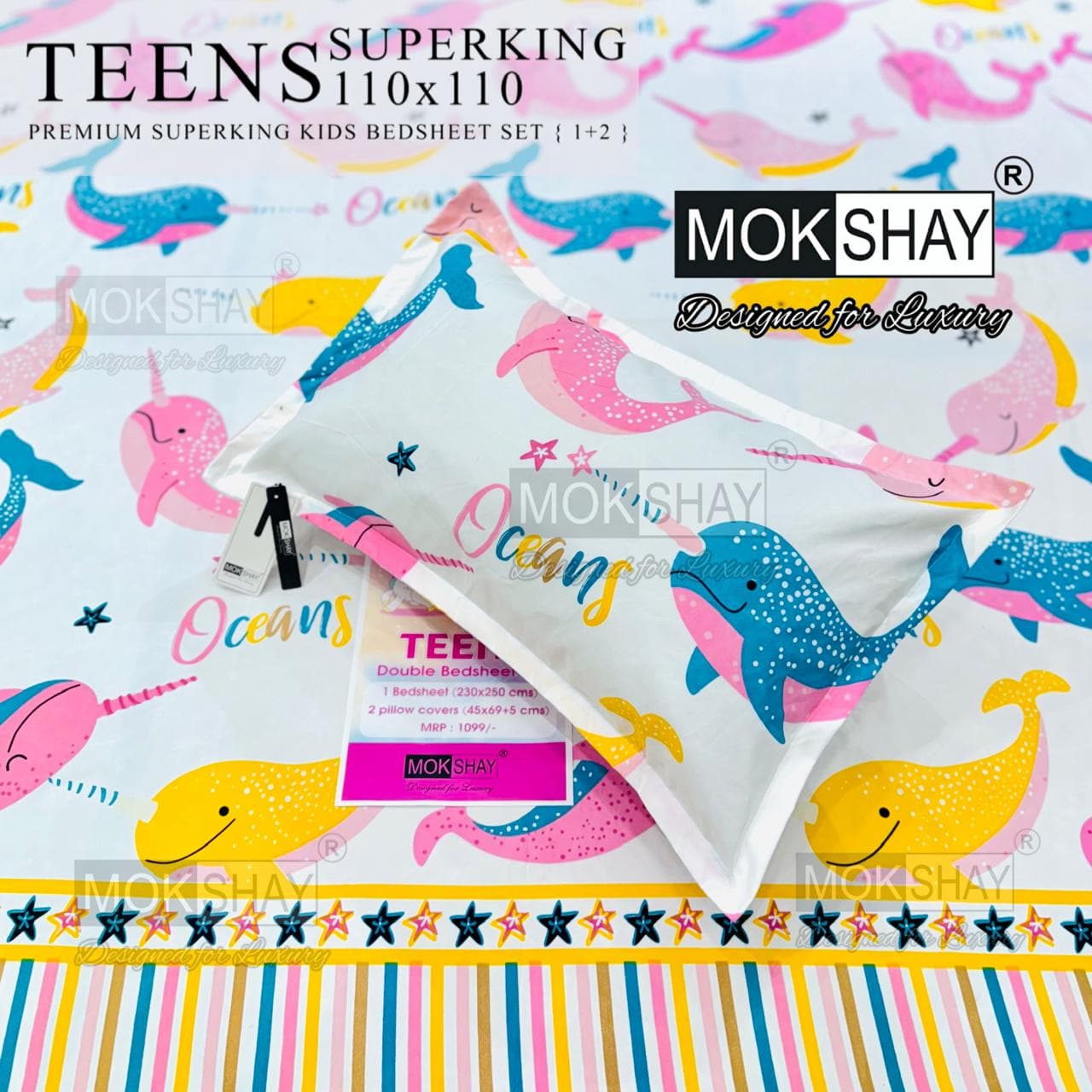 Teens cartoon kids bedsheets queen size
