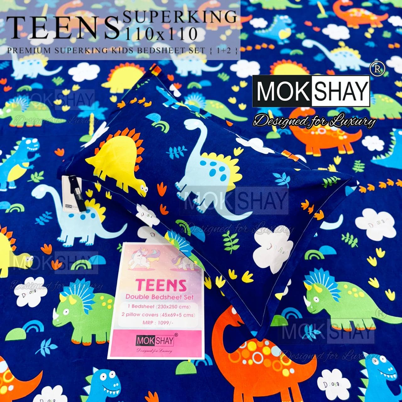 Teens cartoon kids bedsheets queen size