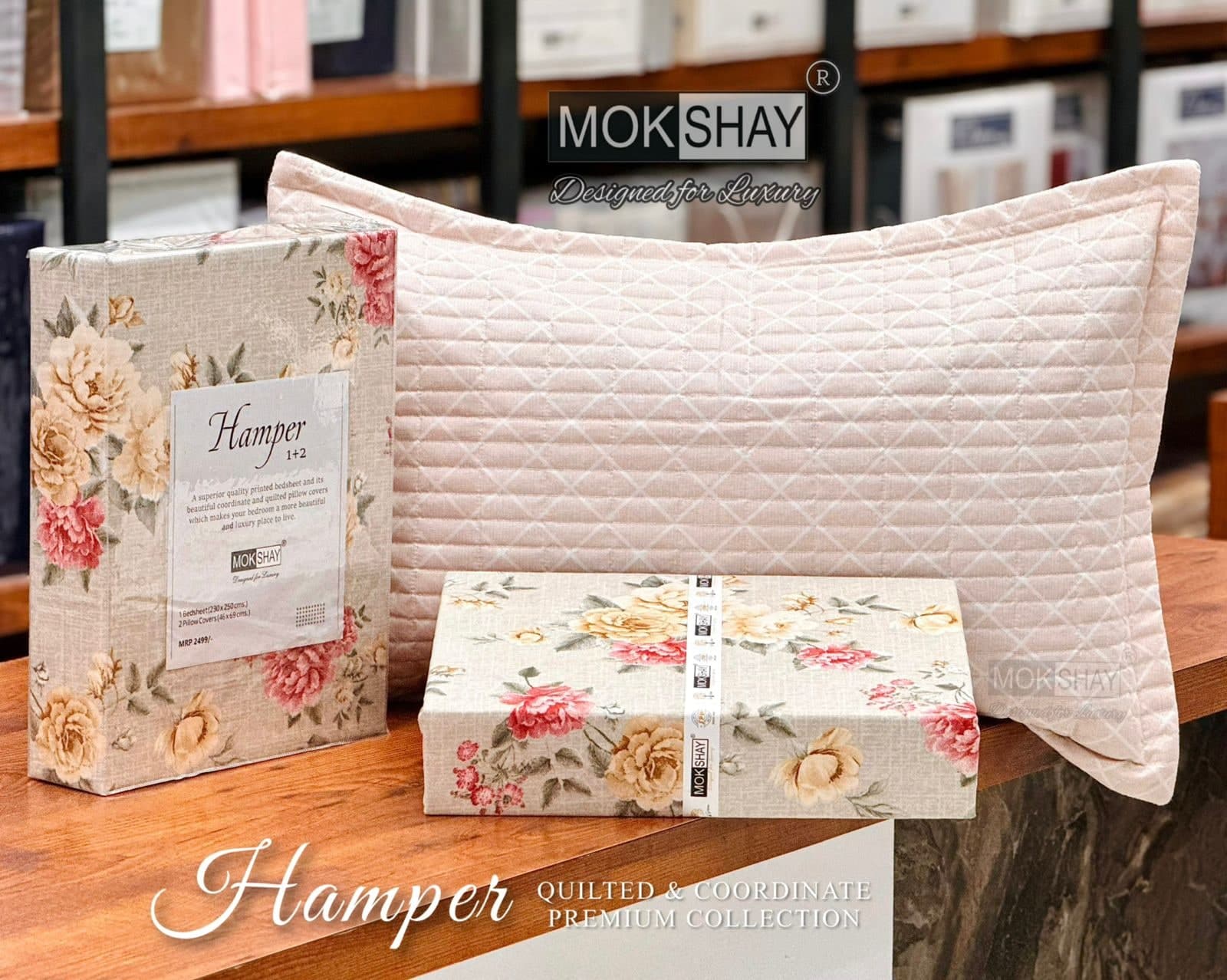 MOKSHAY Hamper 1+2 Premium Bedsheet Set